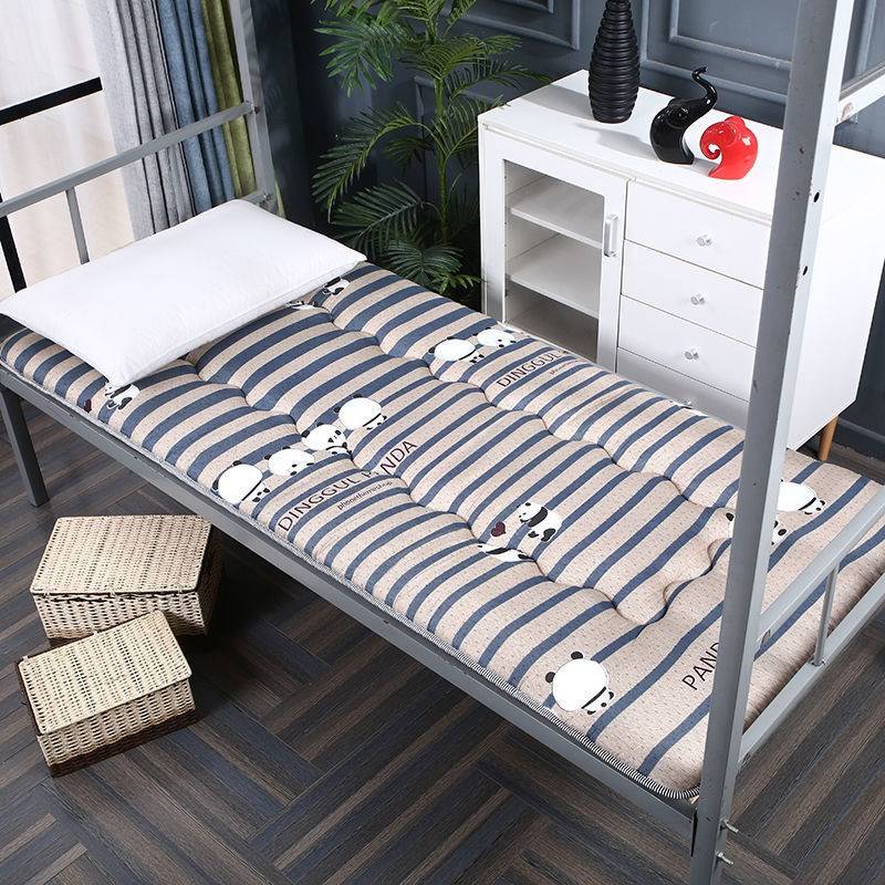 Folding single mattress thickening, breathable, moisture, thickened students upper and lower mattress workers dormitory 0.9 mattress