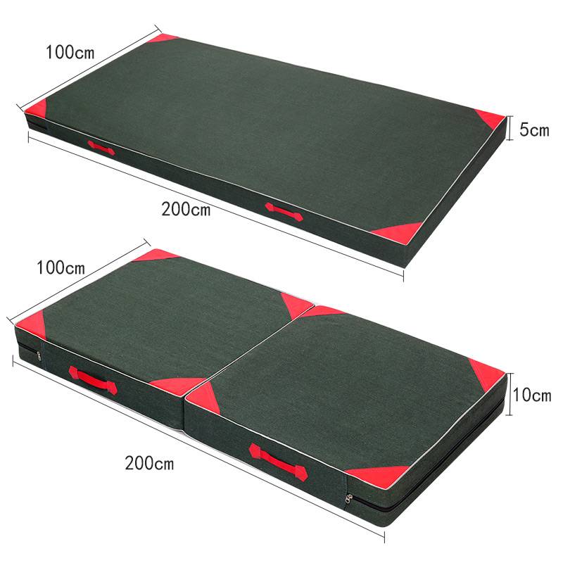 High rubbing coarse canvas gymnastics dance training pad sponge pads up lying up lying cushion yoga gymnastic folding cushion