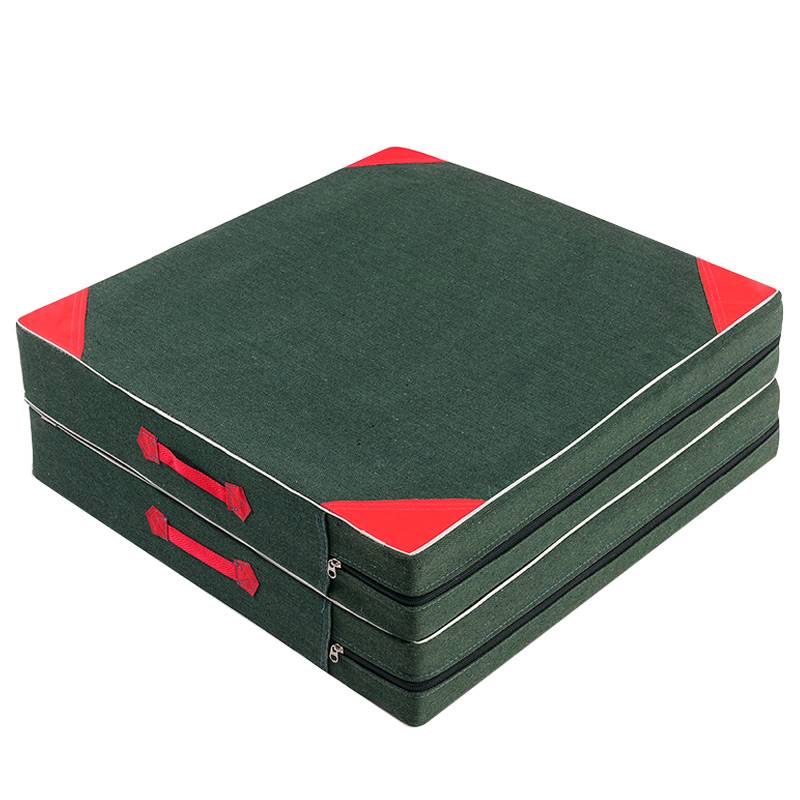 High rubbing coarse canvas gymnastics dance training pad sponge pads up lying up lying cushion yoga gymnastic folding cushion