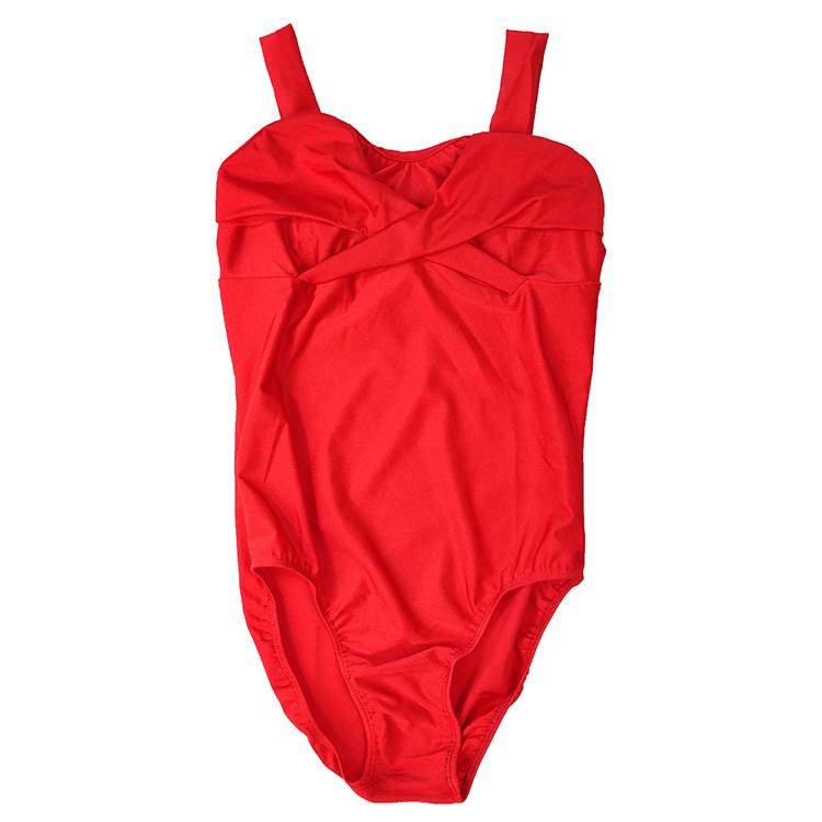red ballet dance dress, deep blue exercise shoulder-band gymnast