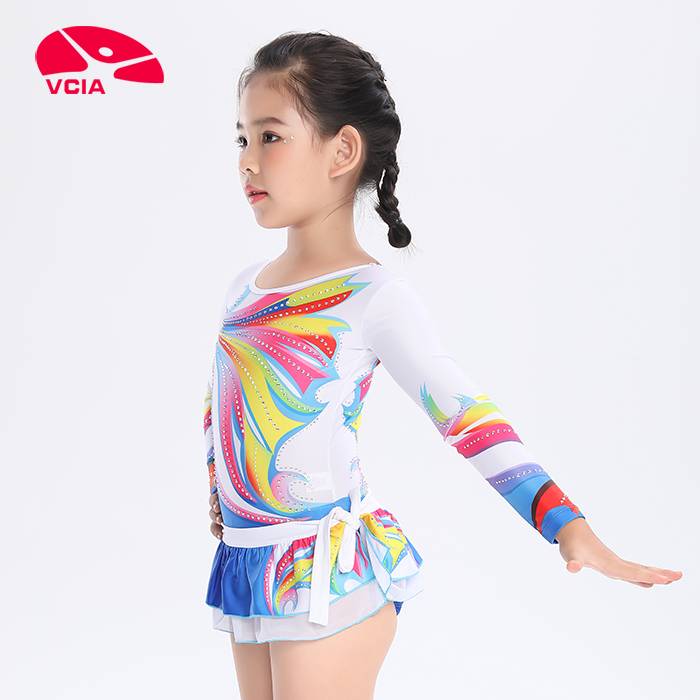 VIKA VCIA HAPPY GYMNASIUM GIRLS WITH LONG-SLEEVED GYMNASIUM GYMNASIUM DANCING CLOTHES