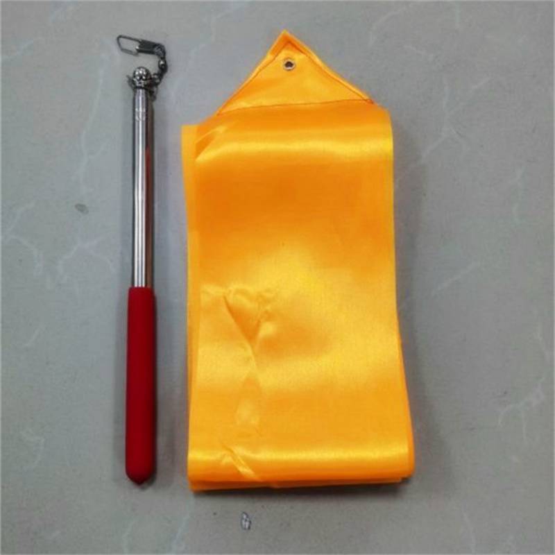 1 metre stainless steel pole + 10 cm yellow pack
