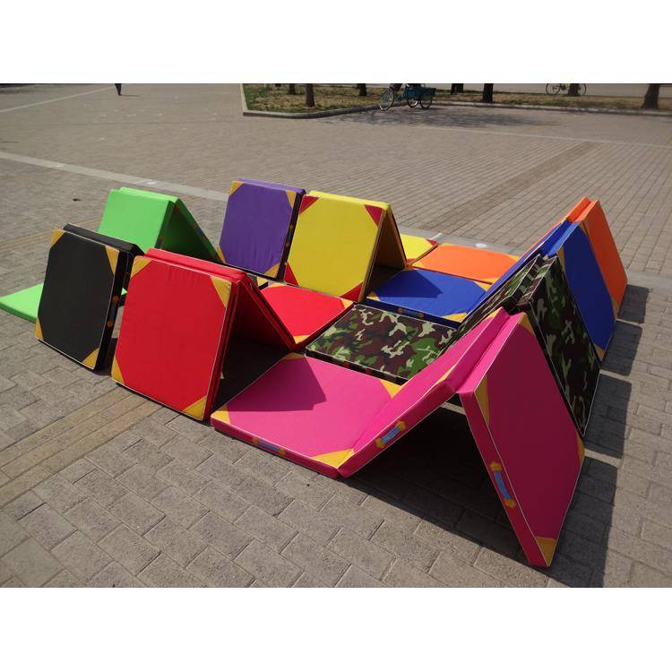 Three -fold dance cushion gymnastics pad sponge pad children's dance training training pads up lyric cushion sports pad