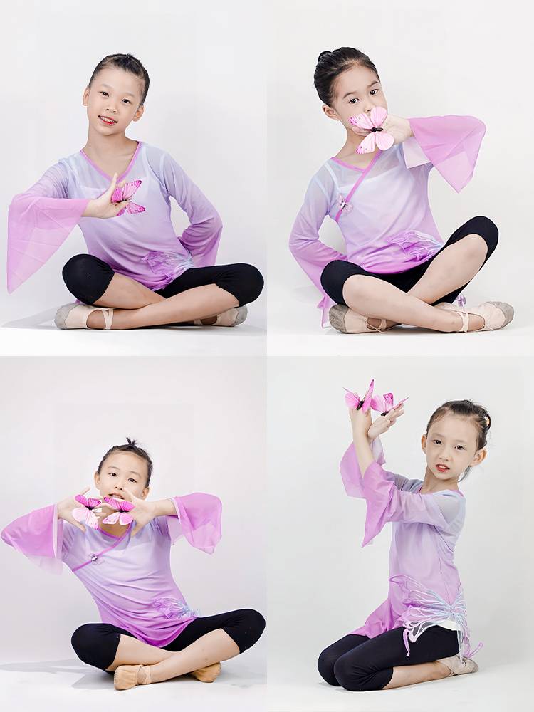Dancing choreographer Butterfly Ring pink show, finger-dance show, children's day
