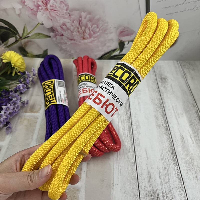 russian record art gymnasium rope practice 3m training ropes in softline colours