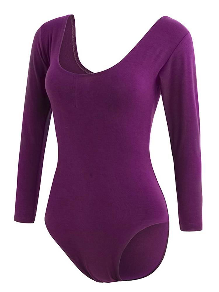 Ballet, back in gymnastics, long-sleeved, adult, dance, all cotton