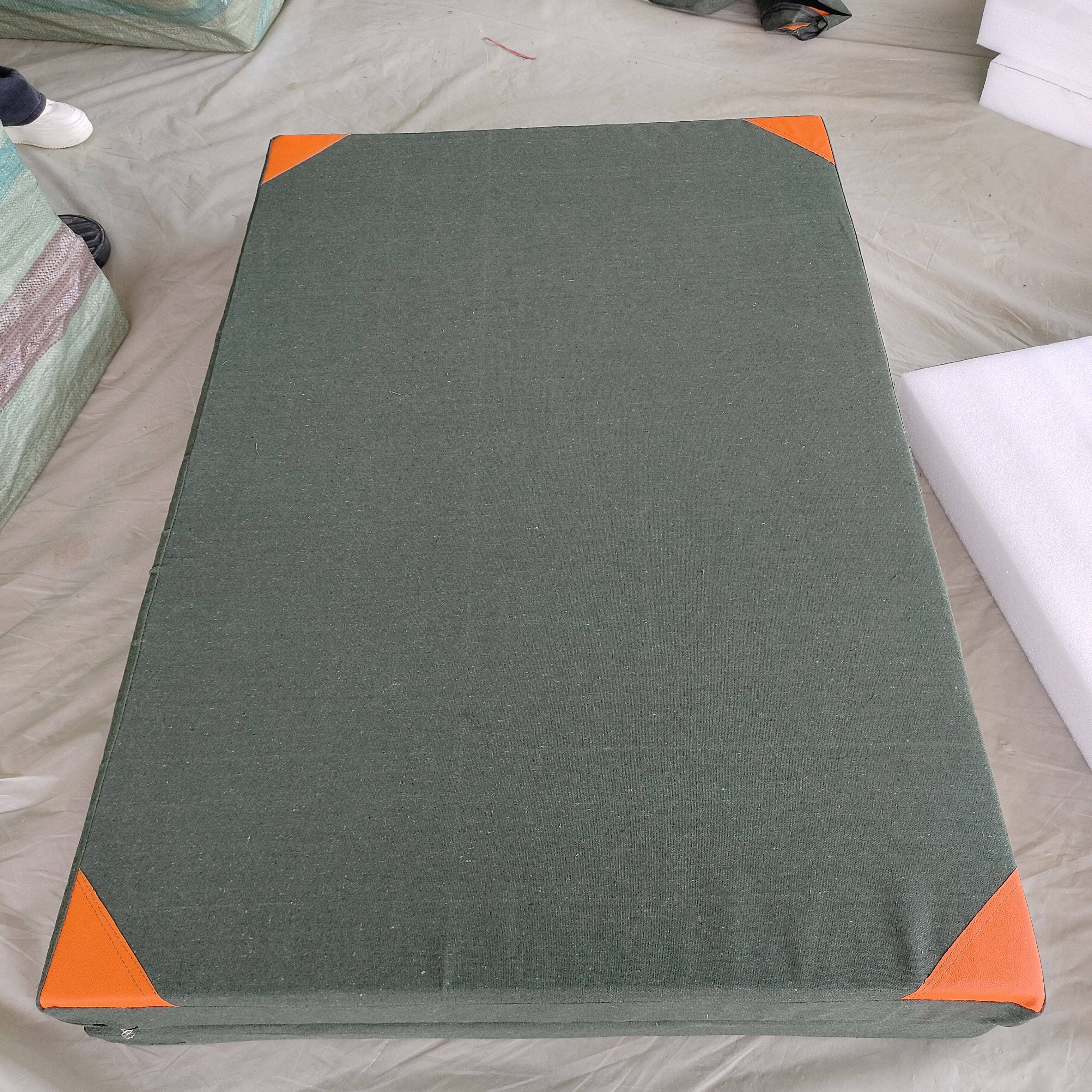 Gymnastic pads sponge bag cloth cover sports cushion organic silicon -Silicon cloth thick canvas leather custom can be customized