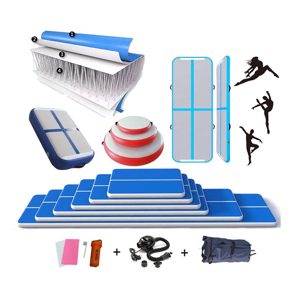 Empty turning gymnastics yoga cushion gas cushion imported brushed safety protection factory customized size wholesale