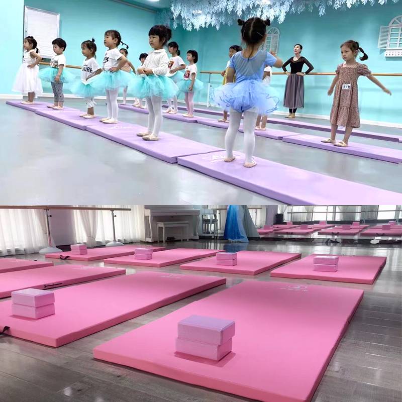 Dance mats Children's practice pads, gymnastics pads, thickened PU ground pad skills empty girls dance dance special mats