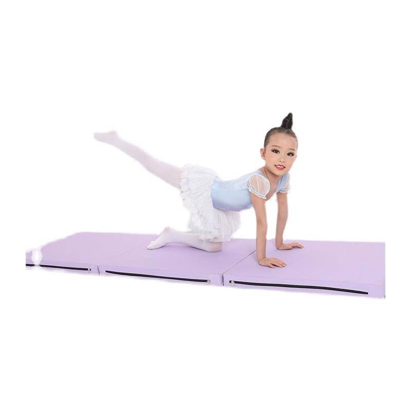 Folding sponge pads up lying on the cushion yoga fitness cushion student children's family dance training empty pads