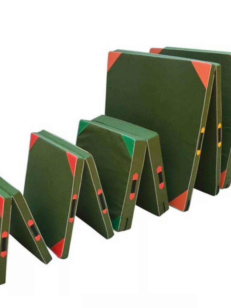 Folding canvas gymnastics cushion Students in the middle school entrance examination, lying on cushion, practice exercise, sports training special sponge pad protection