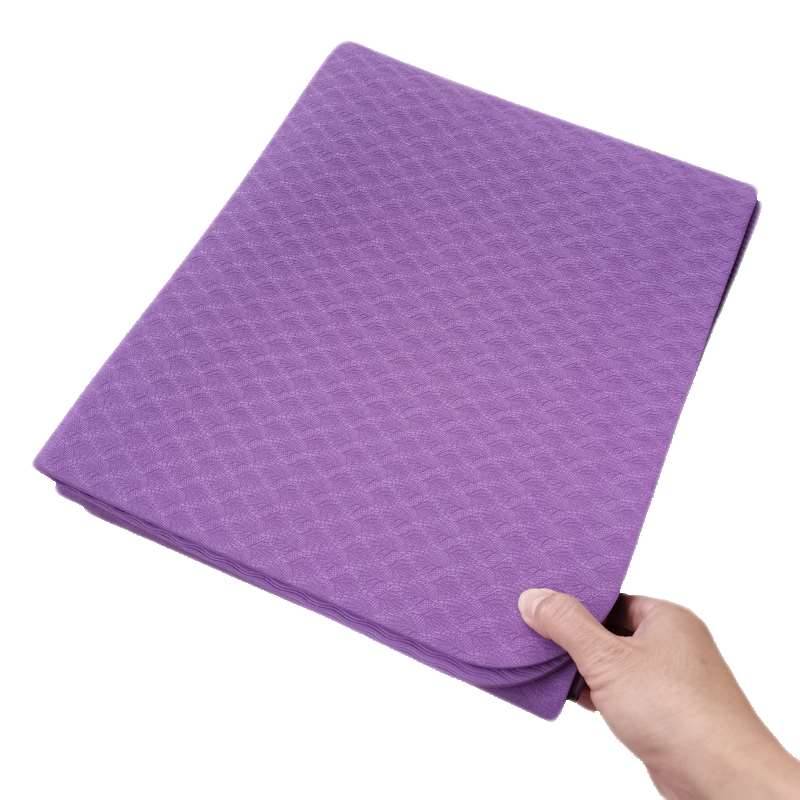 Folding yoga cushion thickened portable gymnastics cushion household anti -slip fitness floor mats school lunch cushion