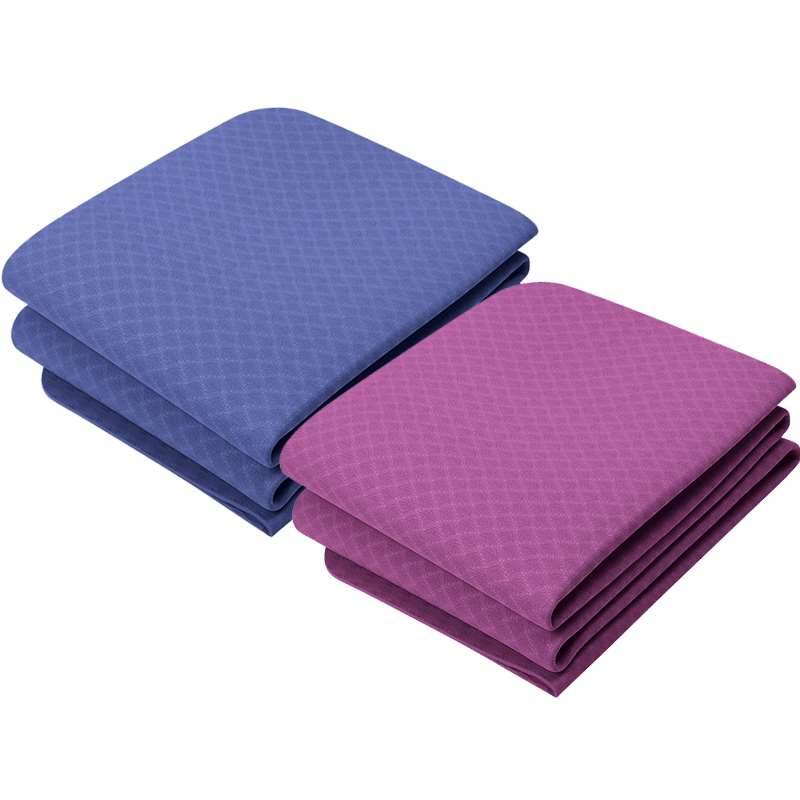 Folding yoga cushion thickened portable gymnastics cushion household anti -slip fitness floor mats school lunch cushion