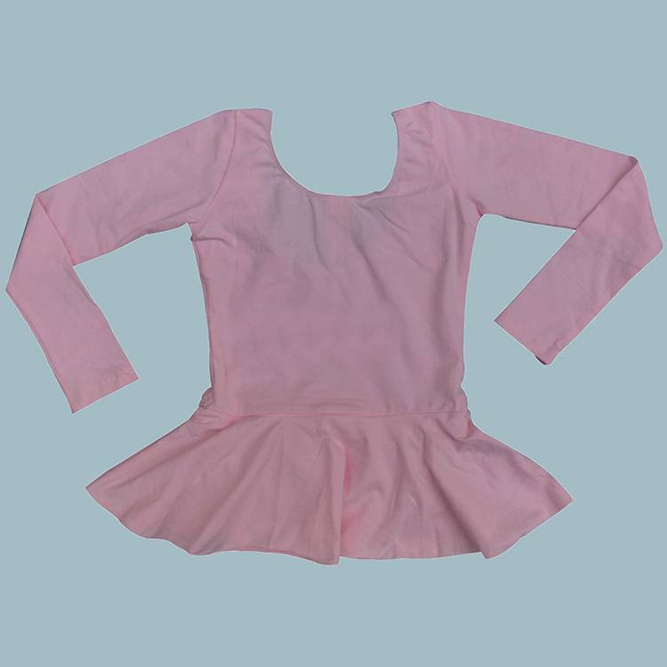 Gymnasium ballerina dress, cotton leka (also known as cotton ammonium) semi-skirt dress