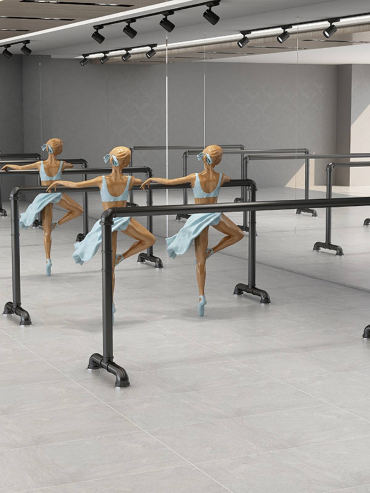 Modern dance pole home-based adult dance room support for children with mobile leg-pumps