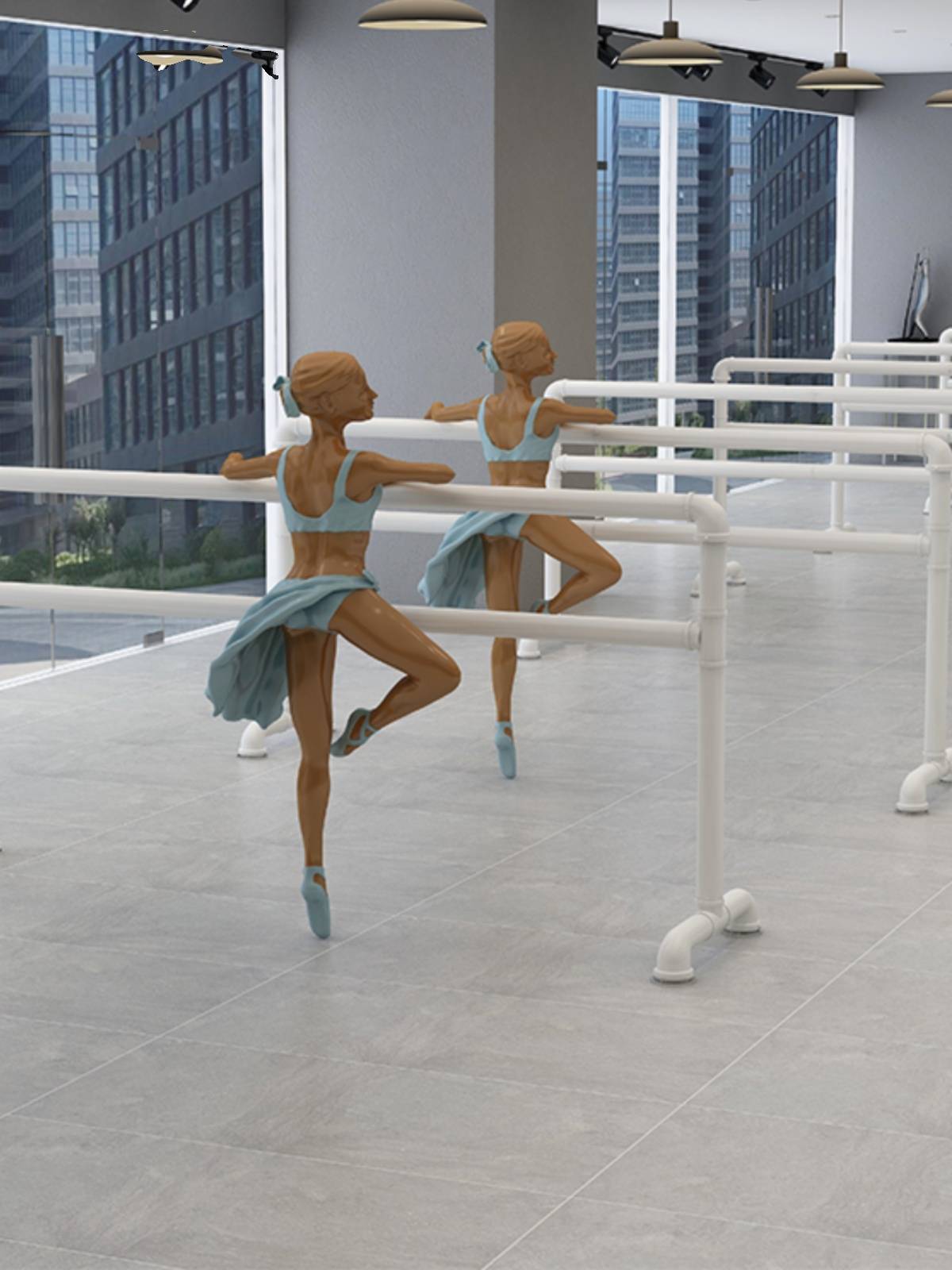 Modern dance pole home-based adult dance room support for children with mobile leg-pumps