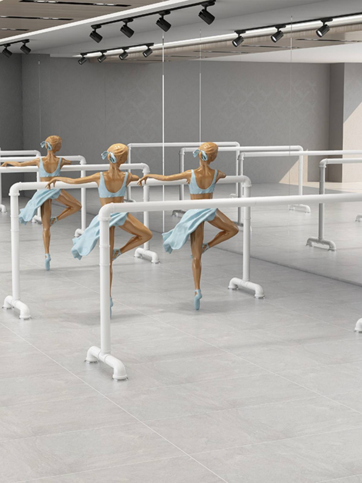 Modern dance pole home-based adult dance room support for children with mobile leg-pumps