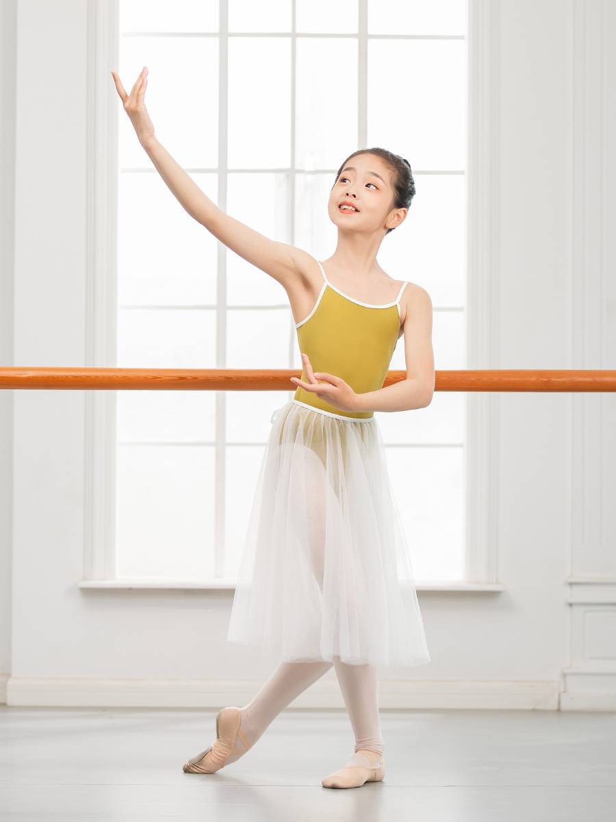 Little Jasmine Boy Ballet, girls' gymnasium and dancing dress, specialty tie