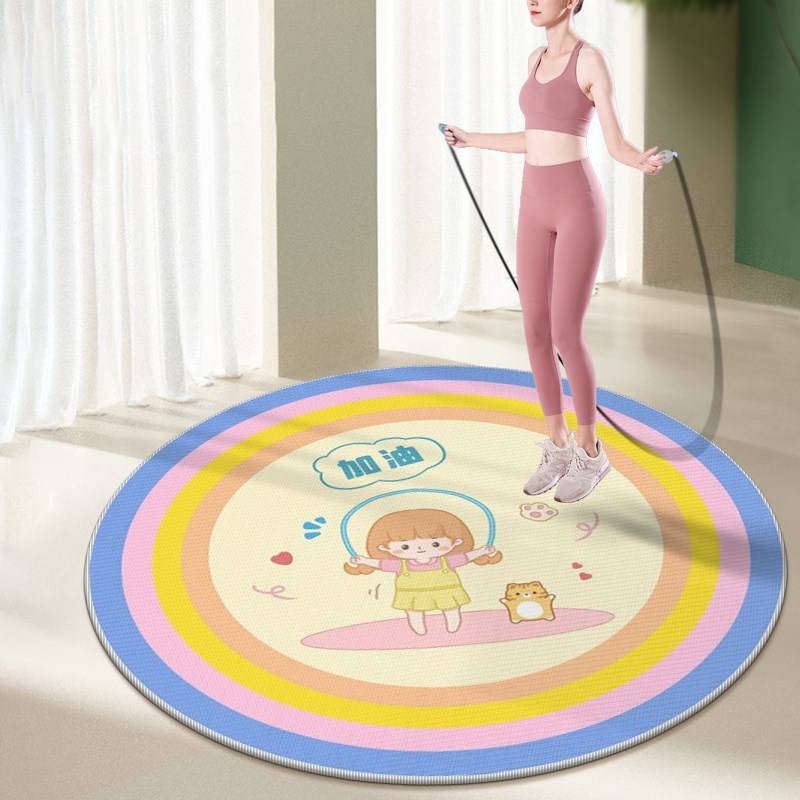 Skipping rope shock absorption cushion circular indoor sound barrier shock reduction anti -slip motion cushion A yoga mats professional fitness cushion home