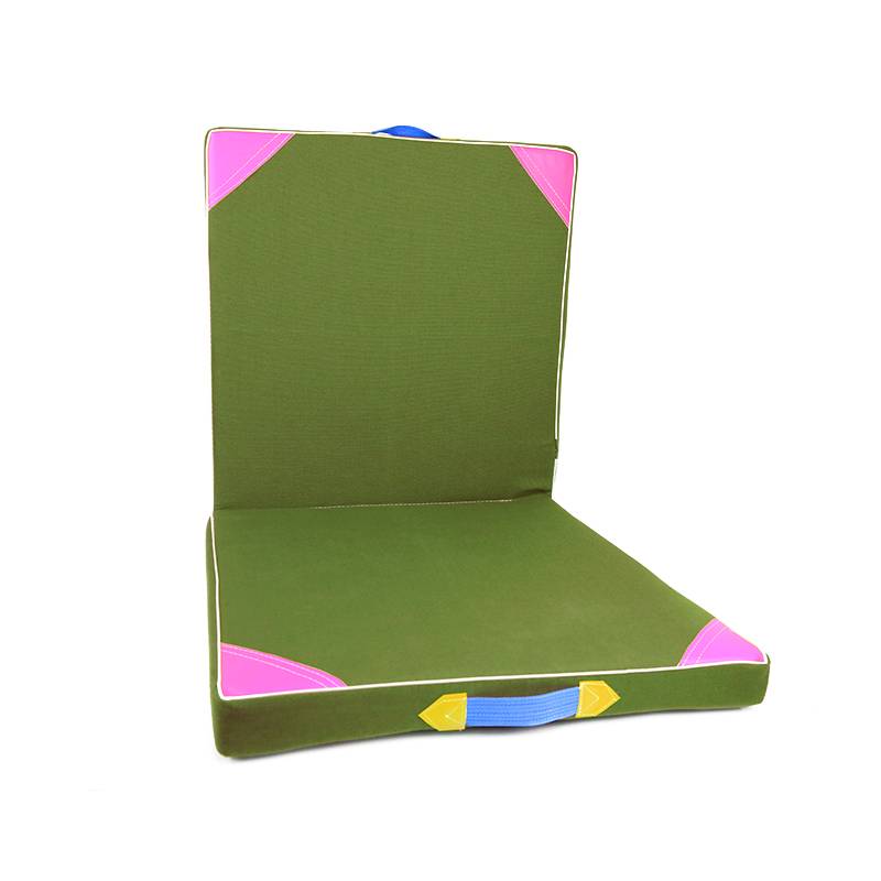 Oubana lying on the body, sitting in a cushion, family children's dance practice sponge pad can fold the canvas environmental protection non -slip