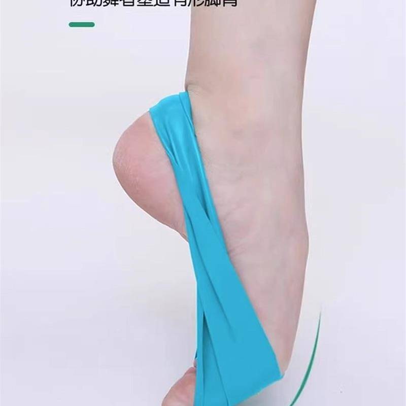 A dance ballerina on the back of his foot