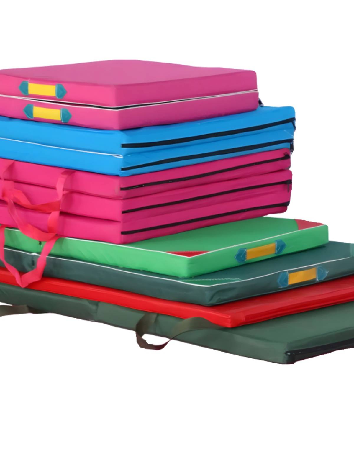 Gymnastic pad PU leather elastic exercise pad anti -slip dance cushion folding gym cushion mid -examine