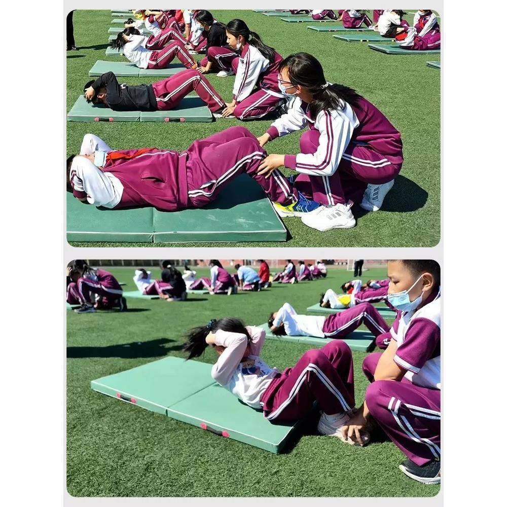 Folding Army Green Gymnastics Cushion Starting Starting Cushion Children's Sports Training Empty Sponge Cushion Kindergarten Practice Put