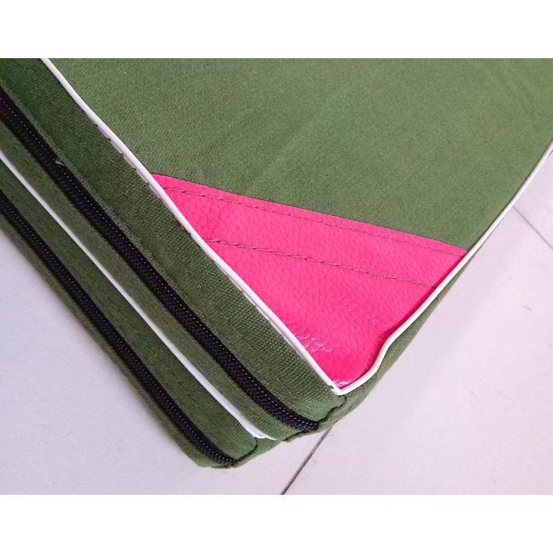 New canvas triolence gymnastics cushion canvas dance practice pads fitness cushion folding up stacking upper cushion multi -functional body