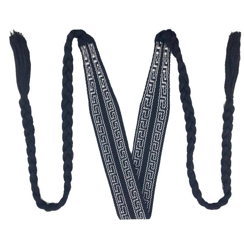 Hand-backed, pure cotton and black