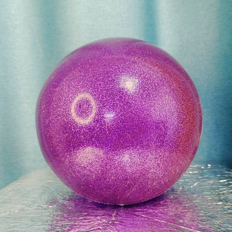 15 cm in diameter and purple