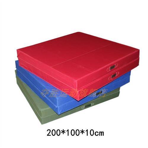 Spot army green gymnastic pad can fold dance pads A children student air over turns fitness and thick sponge