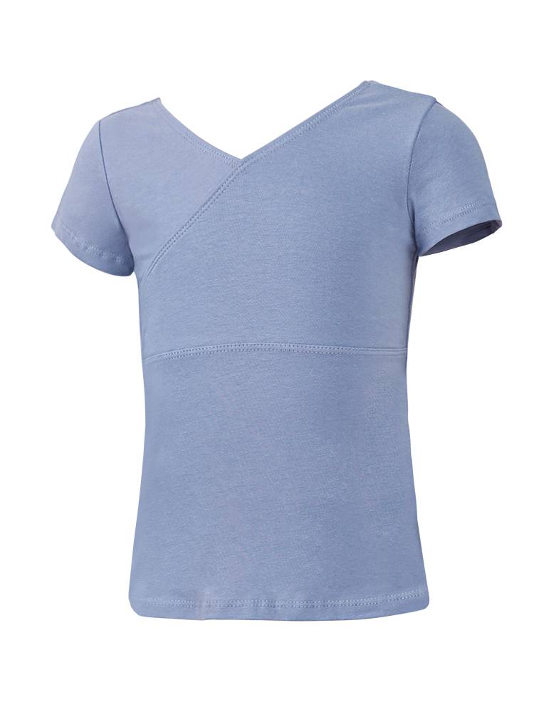 Children's dance dress girls' summer short-sleeved shirts with ballet and Chinese dance gymnastics
