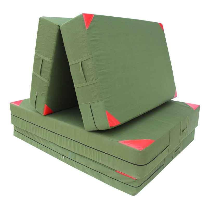 New product sponge pad sports training anti -fall folding gymnastics pad air flipping anti -fall cushion thickened two folded canvas jumps