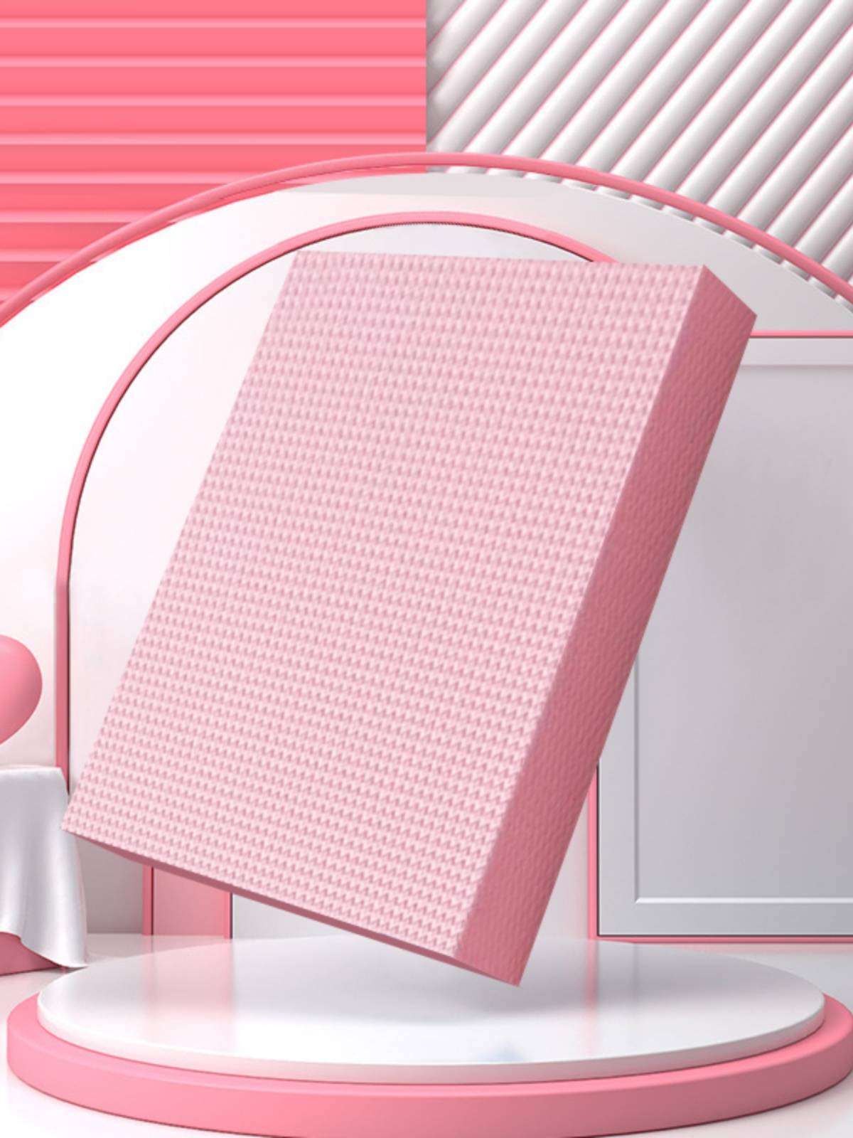 Belly -fitting wheels, kneeling pads thickened tablet supporting abdominal muscle floor mat, fitness yoga core training balance cushion