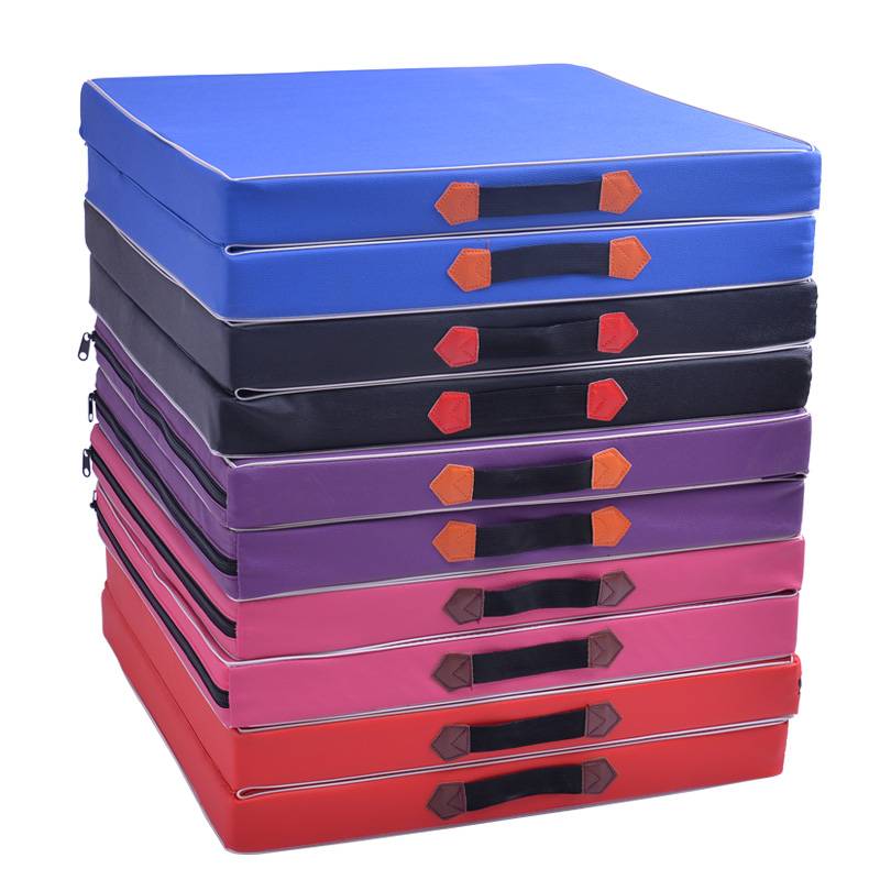 Sponge pad folding dance gymnastics pads up lying on leather cushion cushion sports training empty students children's leather pads