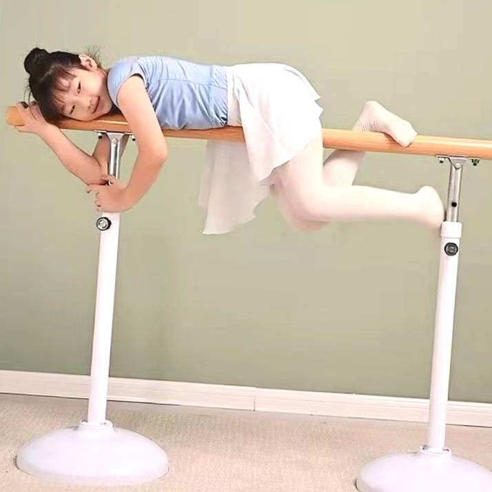 Dancing for a family with a mobile dance pole class, children with the basic skill of working on the pole, adults with the leg