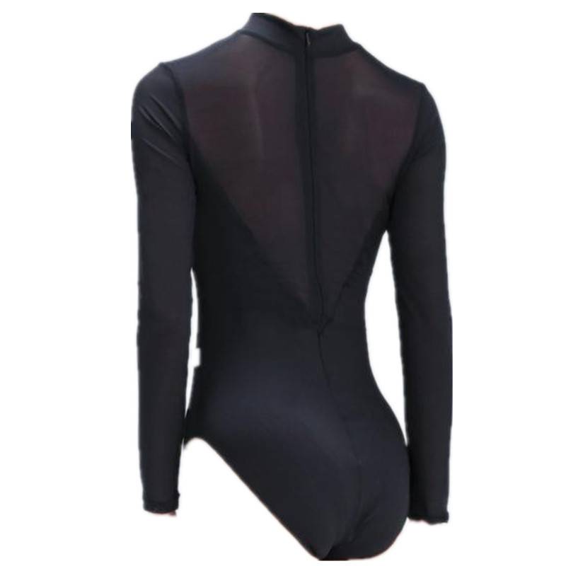 Aerial Yoga Co-dance, semi-high-collar ballet, adult gymnasium, black