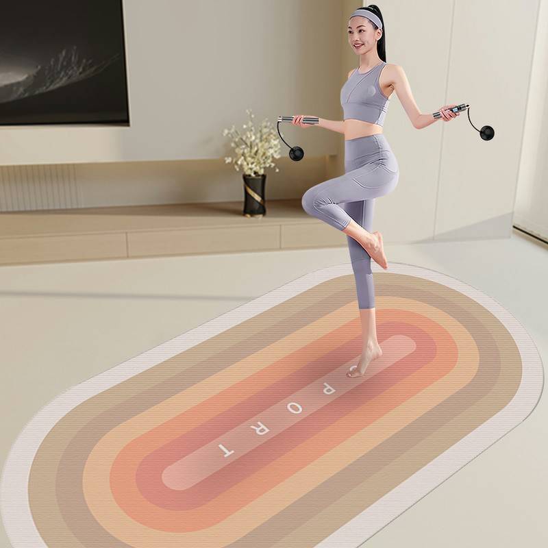 Jump rope shocking mat, yoga pad sound insulation ground pads fitness pads, shock -proof stubborn thickened indoor jumping fuck dance pad