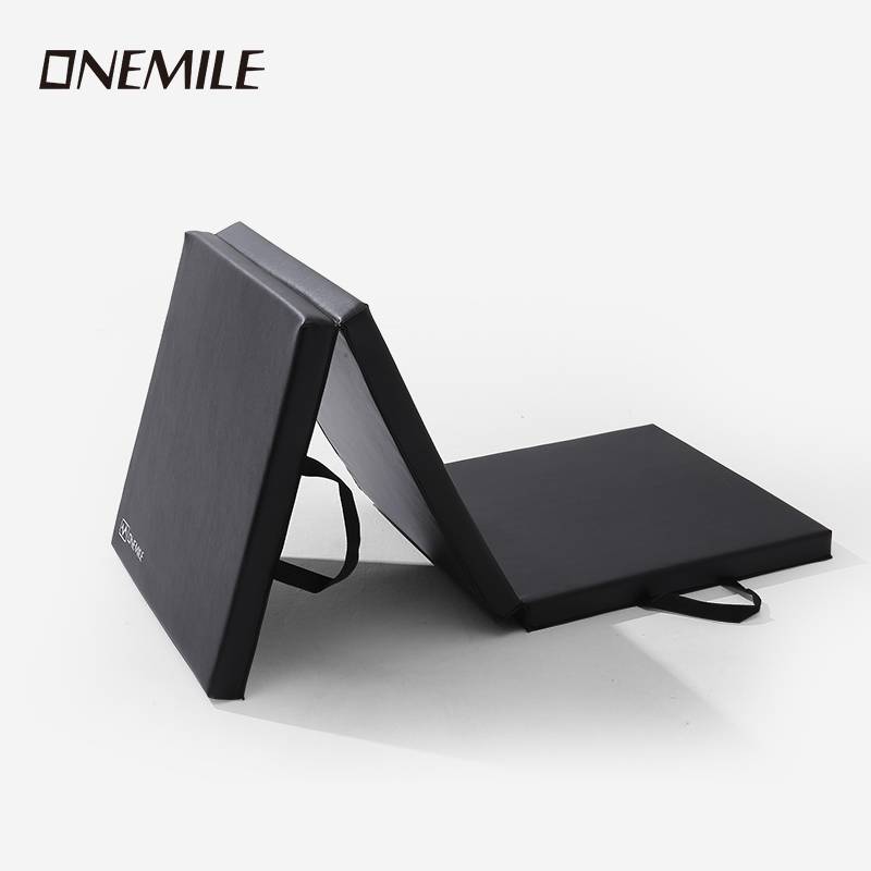 Fitness three -fold cushion folding pad sound insulation thickened men and women training upper lying on the side of the way to prevent slippery gymnastics