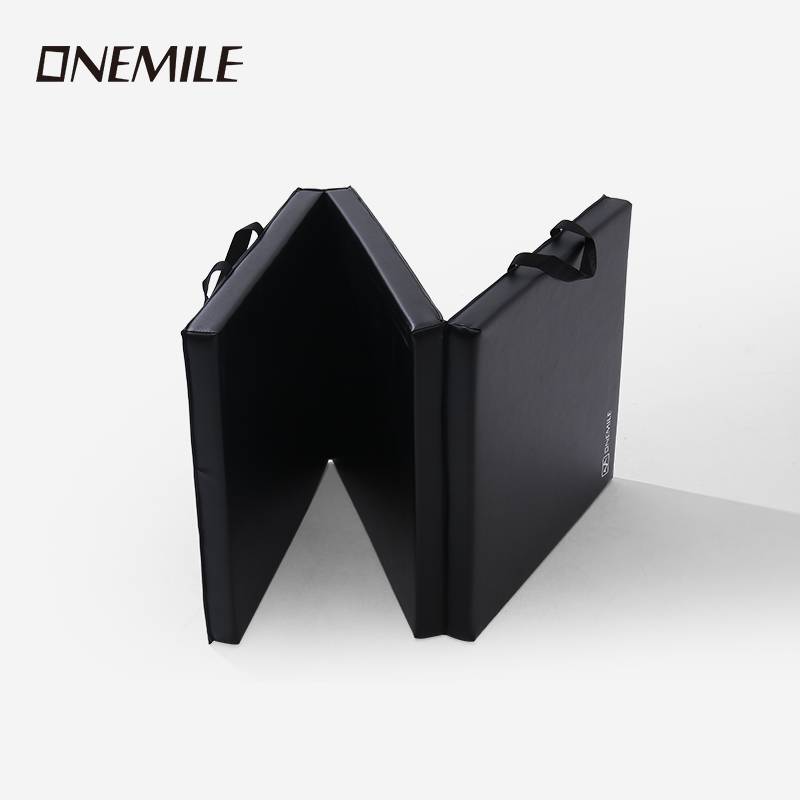 Fitness three -fold cushion folding pad sound insulation thickened men and women training upper lying on the side of the way to prevent slippery gymnastics