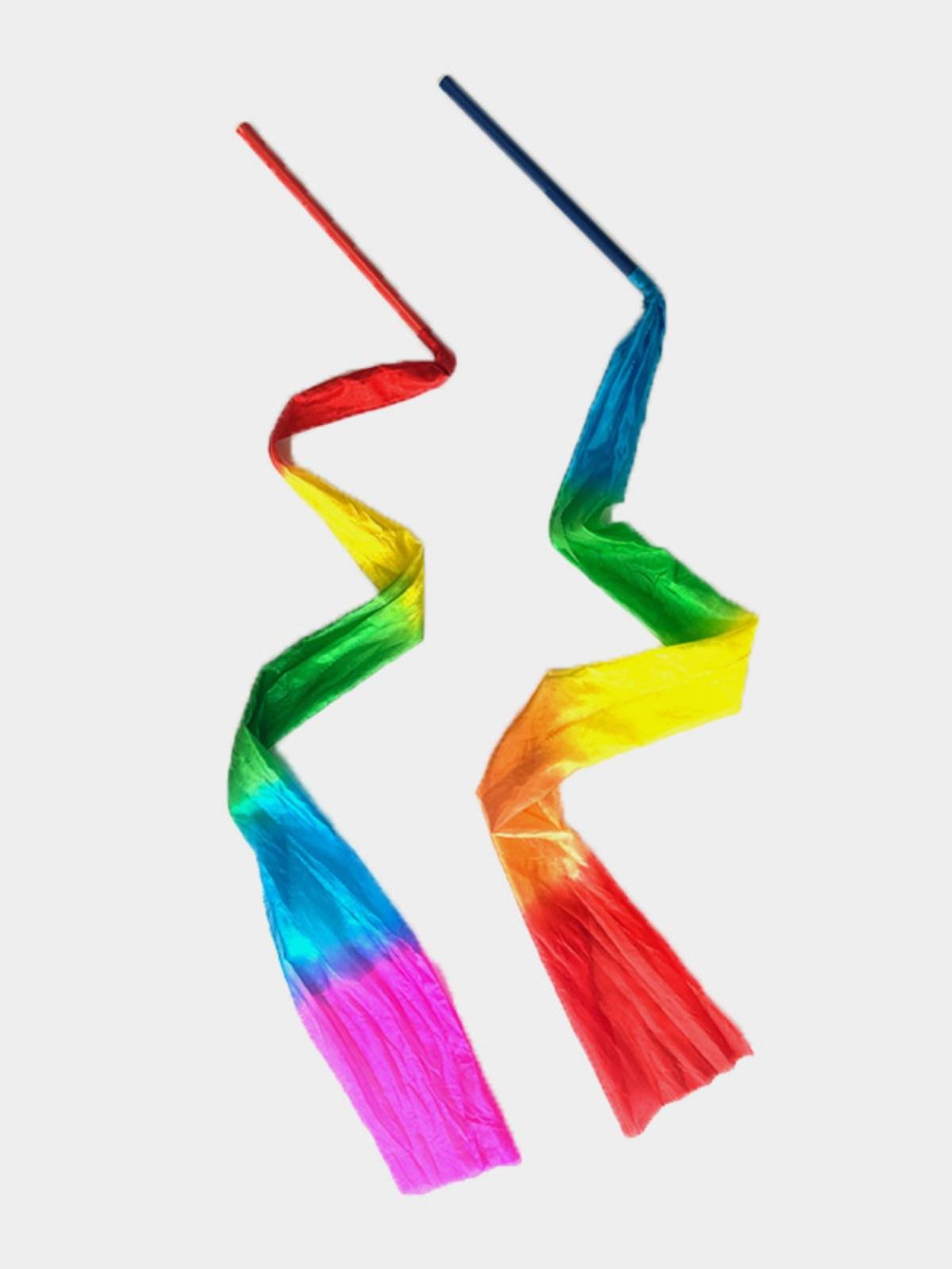 ♪ With a stick-dancing silk ♪