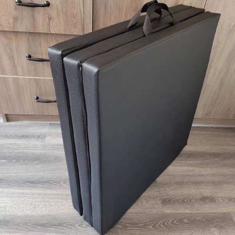 PU leather three folds fitness matte pads thick pad yoga fitness multi -functional dance exercise gymnastics pads three folded cushions