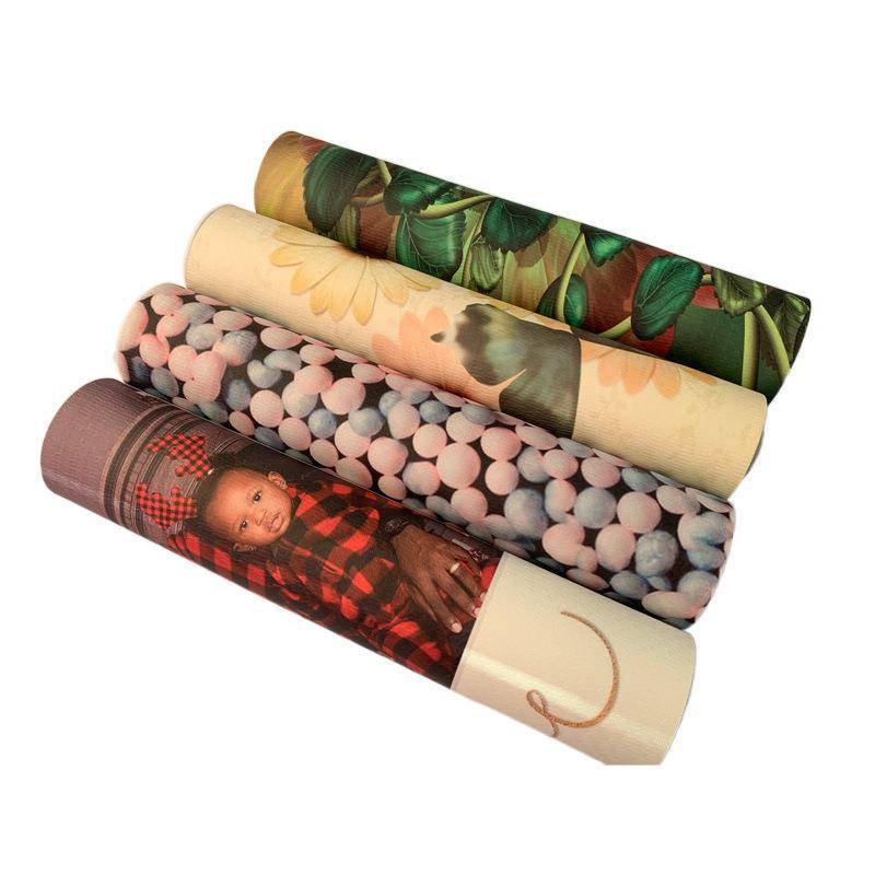 Portable yoga pad printing multi -color pattern meditation gymnastics pad yoga mats indoor outdoor sports fitness cushion
