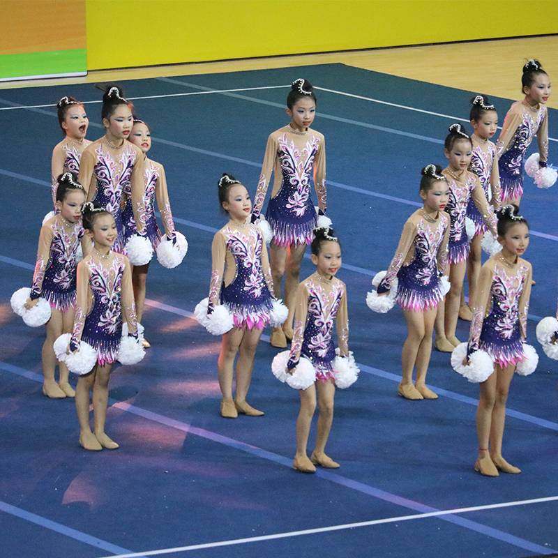We're gonna make a cheerleading costume, and we're gonna make a new 19-girl costume for a gymnast