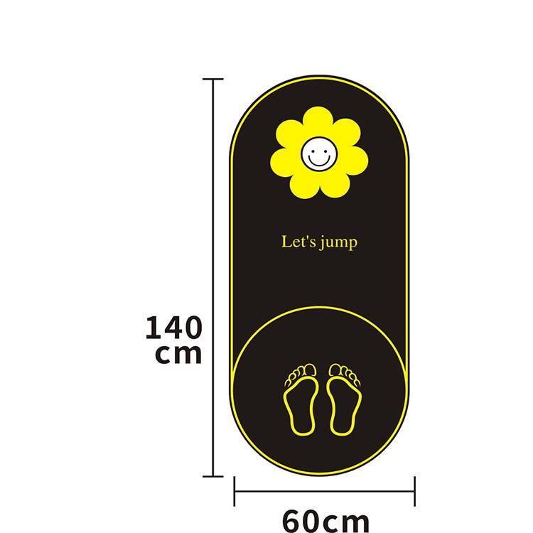 6mm thickened explosion ellipse Portable storage silicone bottom skipping yoga mats in the bottom