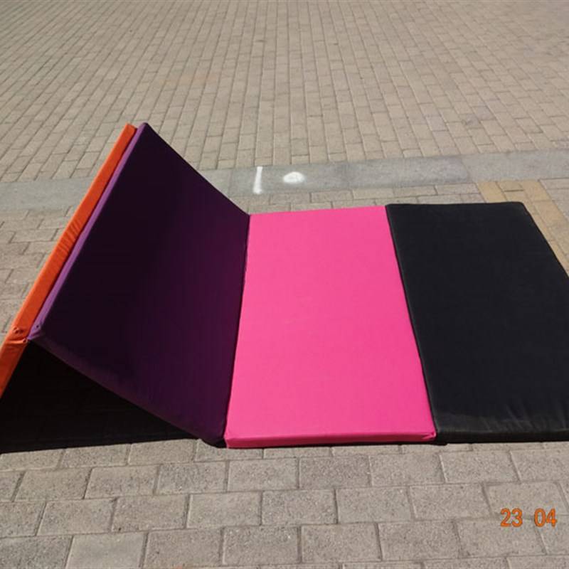 Leather four folding fitness cushion gymnastics cushion dance dance practice mats children children reptile cushion gymnastics cushion sports pads
