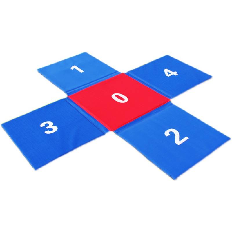 Cross-jumping pads folding digital track and track equipment for kindergarten gymnasium training cipher gymnasiums
