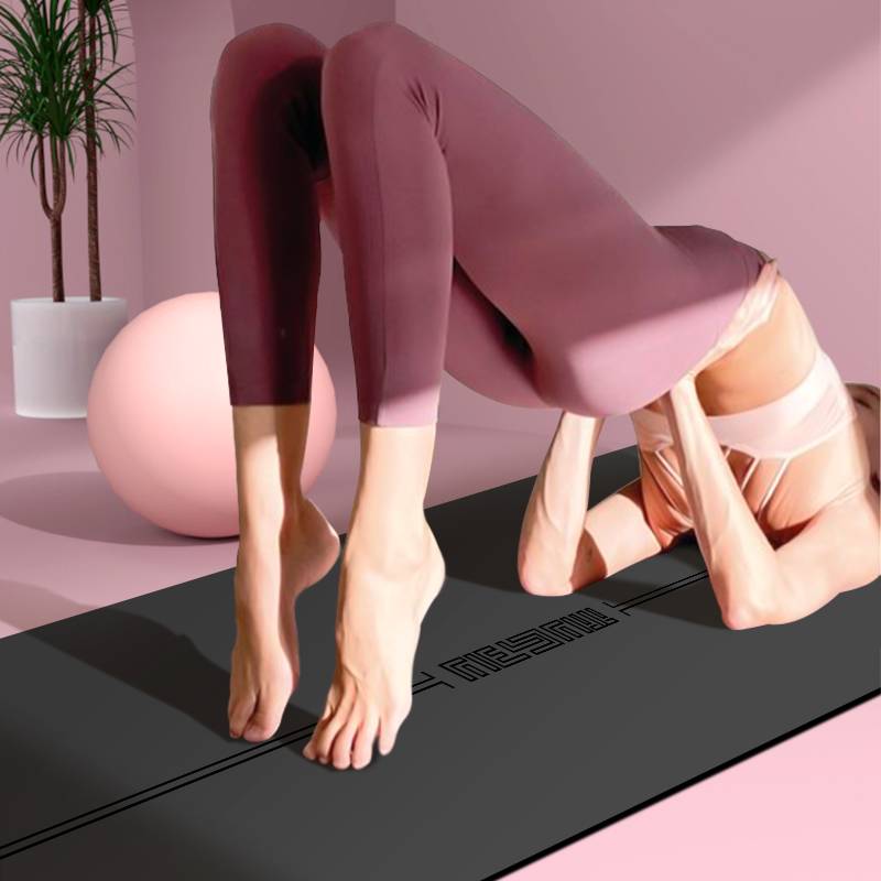 Yoga cushion natural rubber PU pad anti -slip professional ground pad sound barriers and vibration girls' home fitness dance dance pads