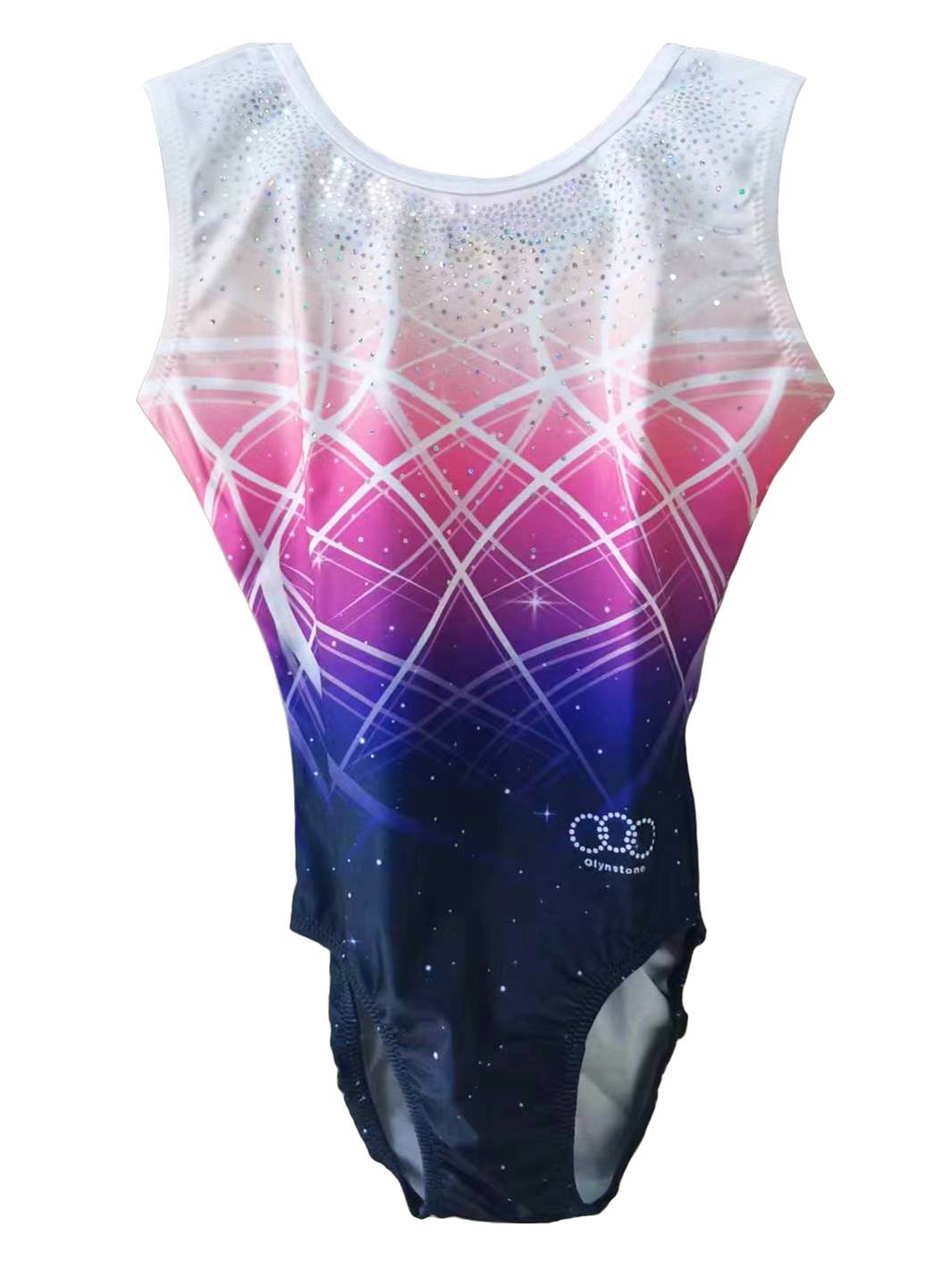 Professional children's gymnasium dress girls' pink training suit with an Olynstone