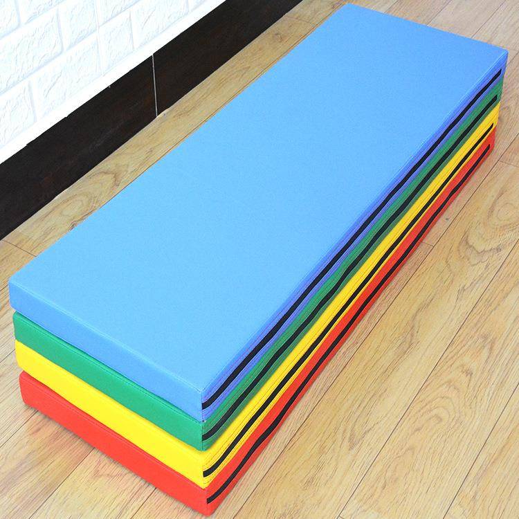 Software thickened four -fold stacking gymnastics pads in the middle school entrance examination students stand up to the cushion in the kindergarten sensory